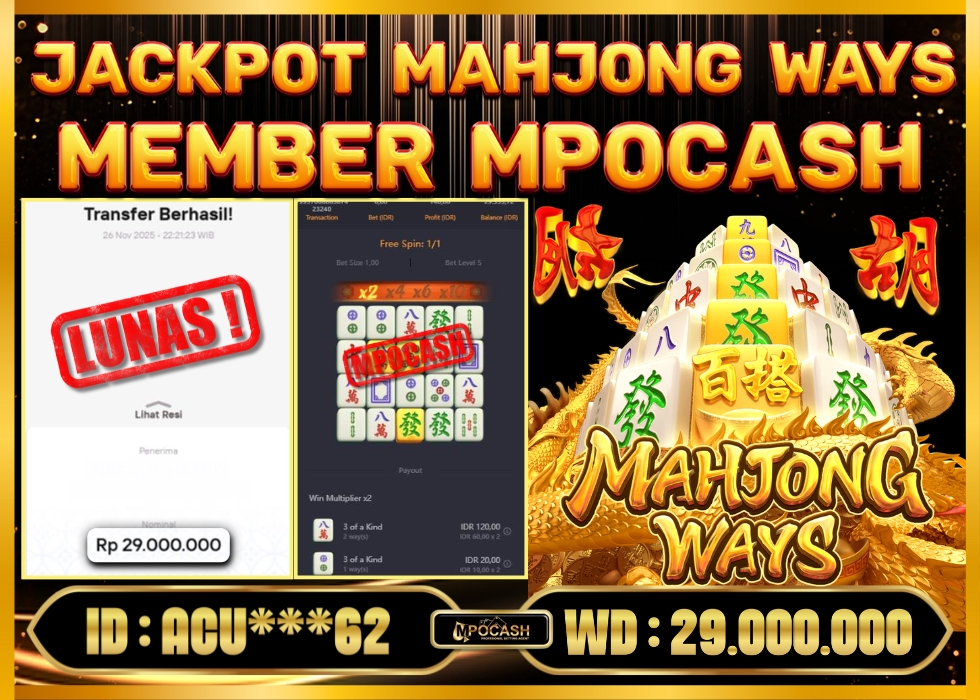 MPOCASH JACKPOT MAHJONG WAYS